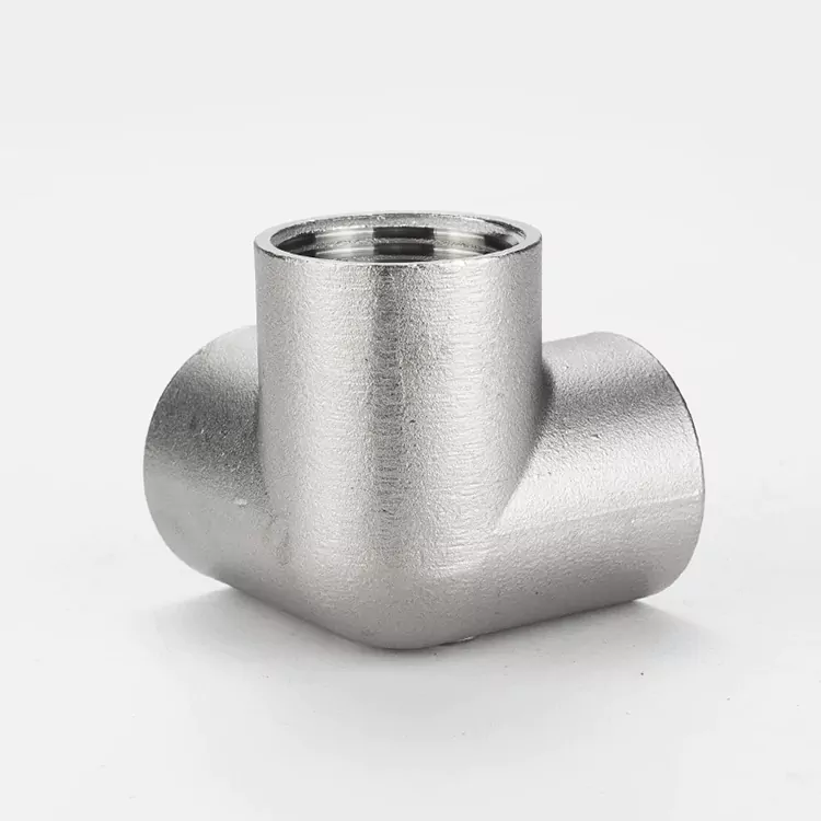 BSP Stainless Steel 3D Tee Pipe Fitting