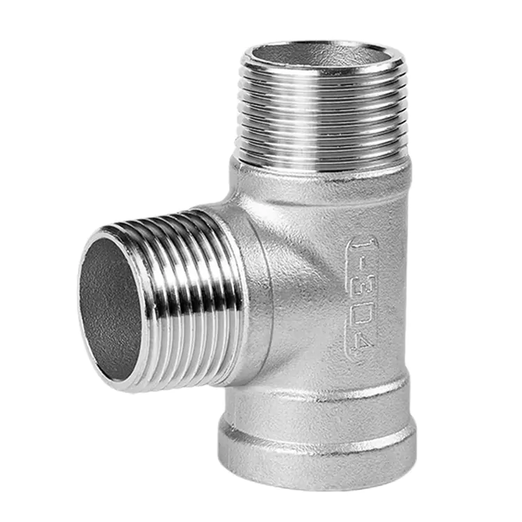 BSP Stainless Stainless Tee Fitting Male-Mosali-Mosali
