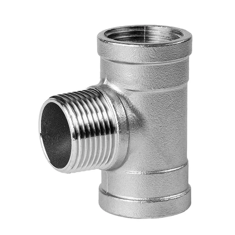 BSP Threaded Stainless Steel Monna-Mosali-Monna Pipe Tee
