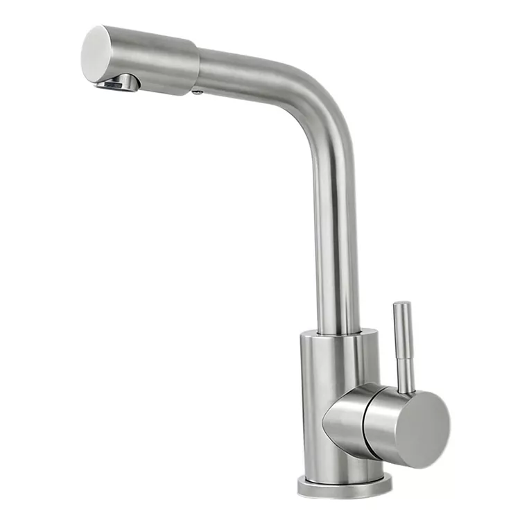 Dual-Function 360° Potoloho ea Mocheso le Cold Basin Faucet